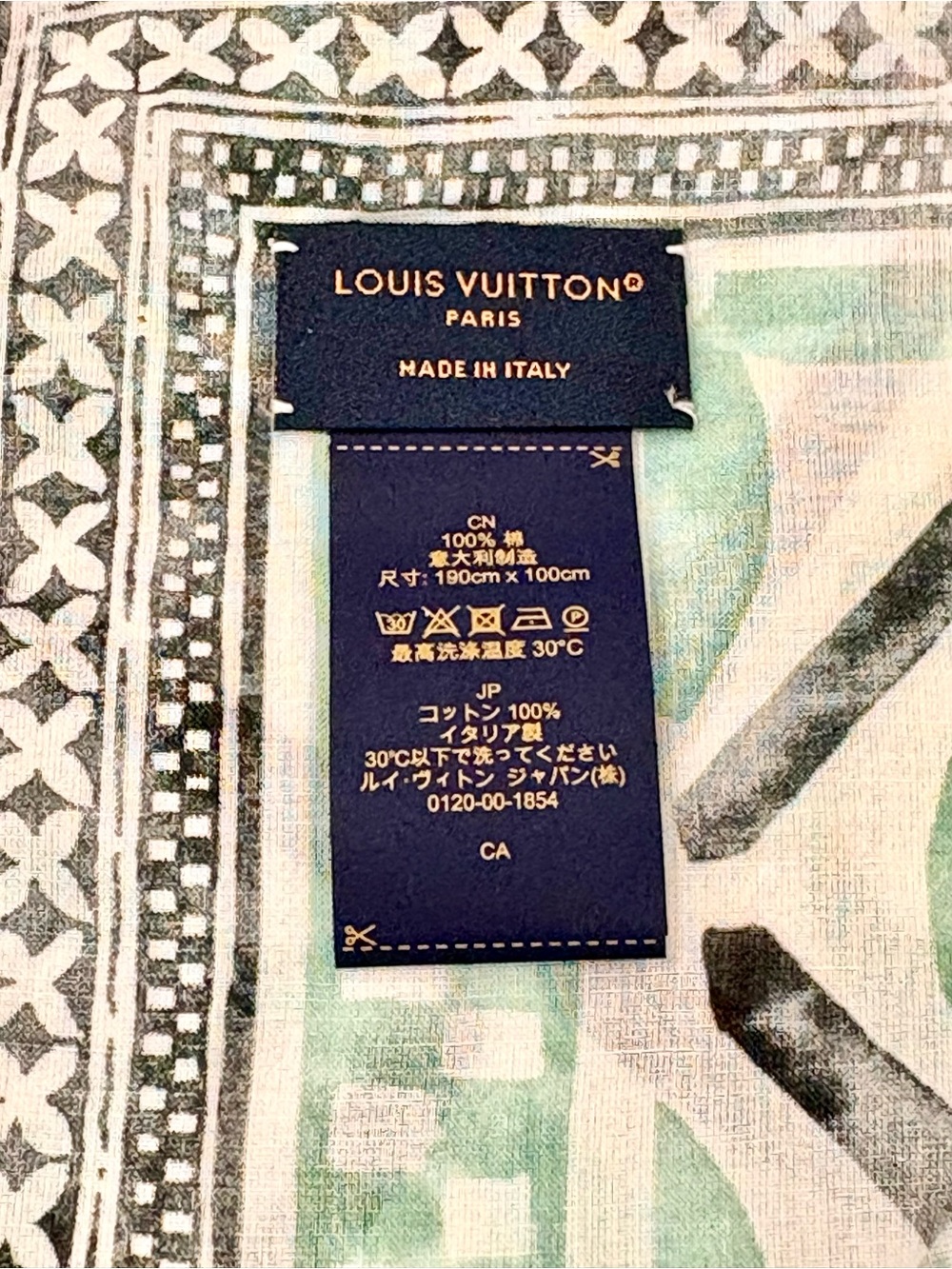 Louis Vuitton RARE By The Pool Monogram Flower Tile Pareo Sarong Scarf M79016 - Picture 3 of 8